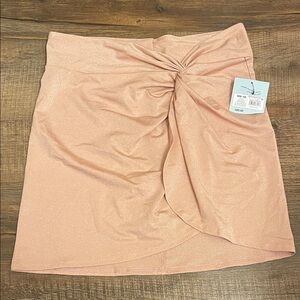 Swim cover up -Chic Blush Mini Skirt